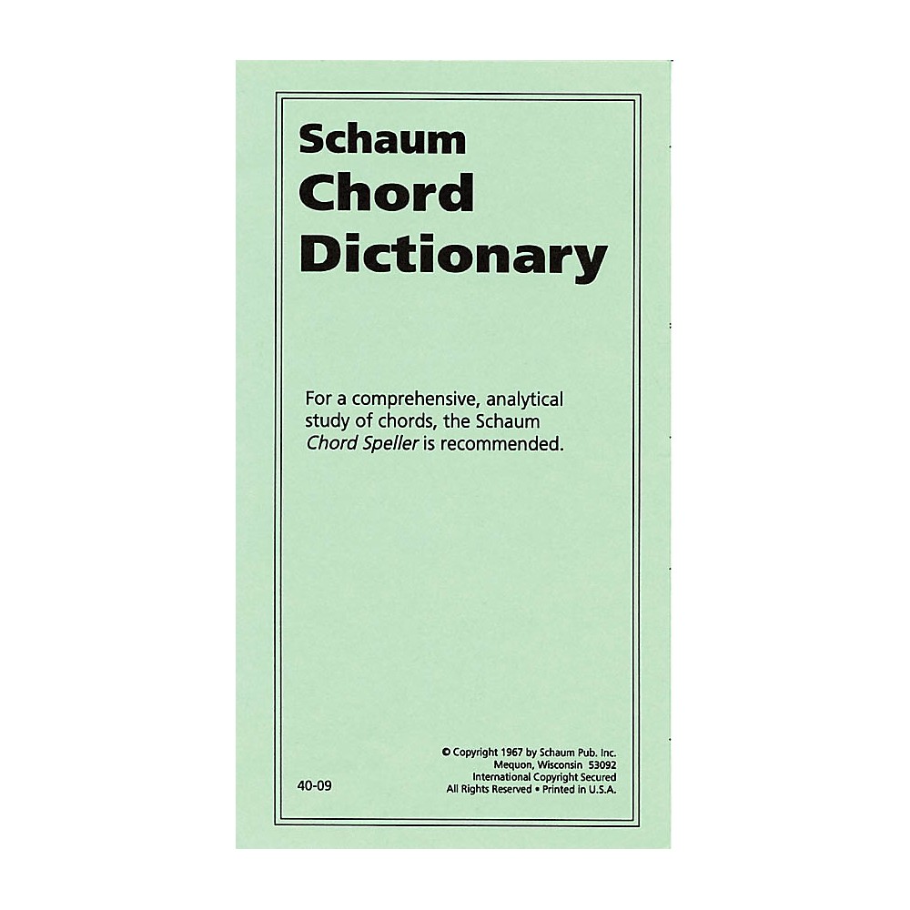 chord dictionary piano