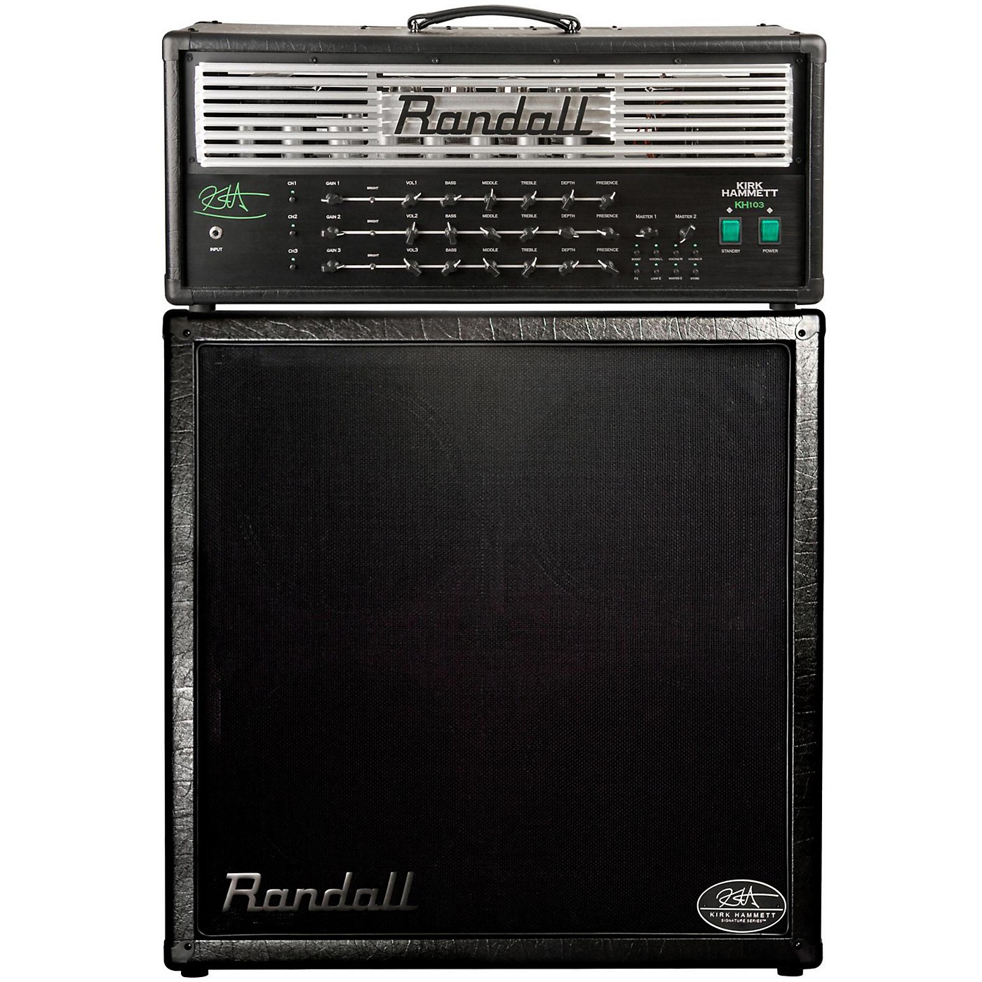Randall KH103 Kirk Hammett Signature 120W Tube Guitar Amp Half Stack thumbnail