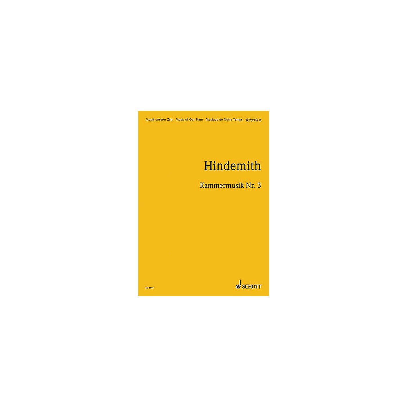 Schott Kammermusik #3 Op. 36, No. 2 (Study Score) Schott Series Composed by Paul Hindemith thumbnail