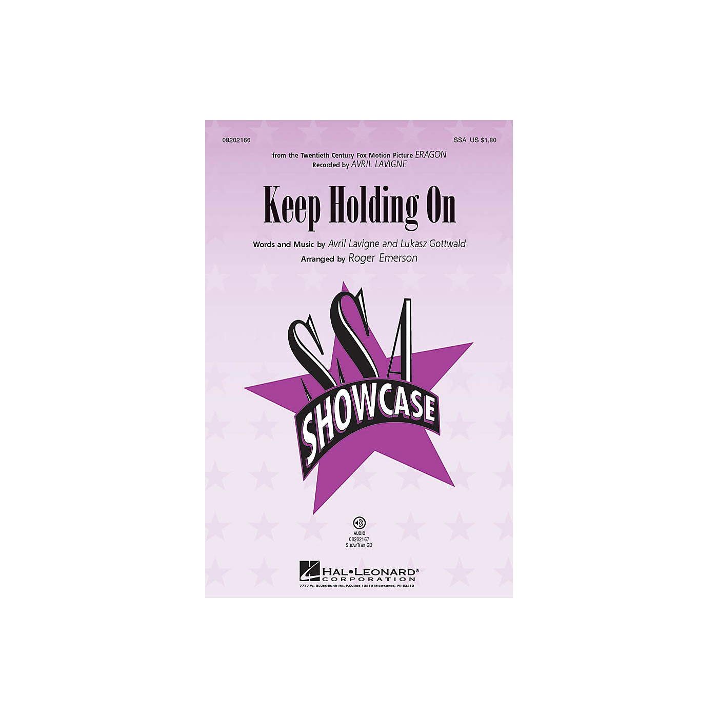 Hal Leonard Keep Holding On ShowTrax CD by Avril Lavigne Arranged by Roger Emerson thumbnail