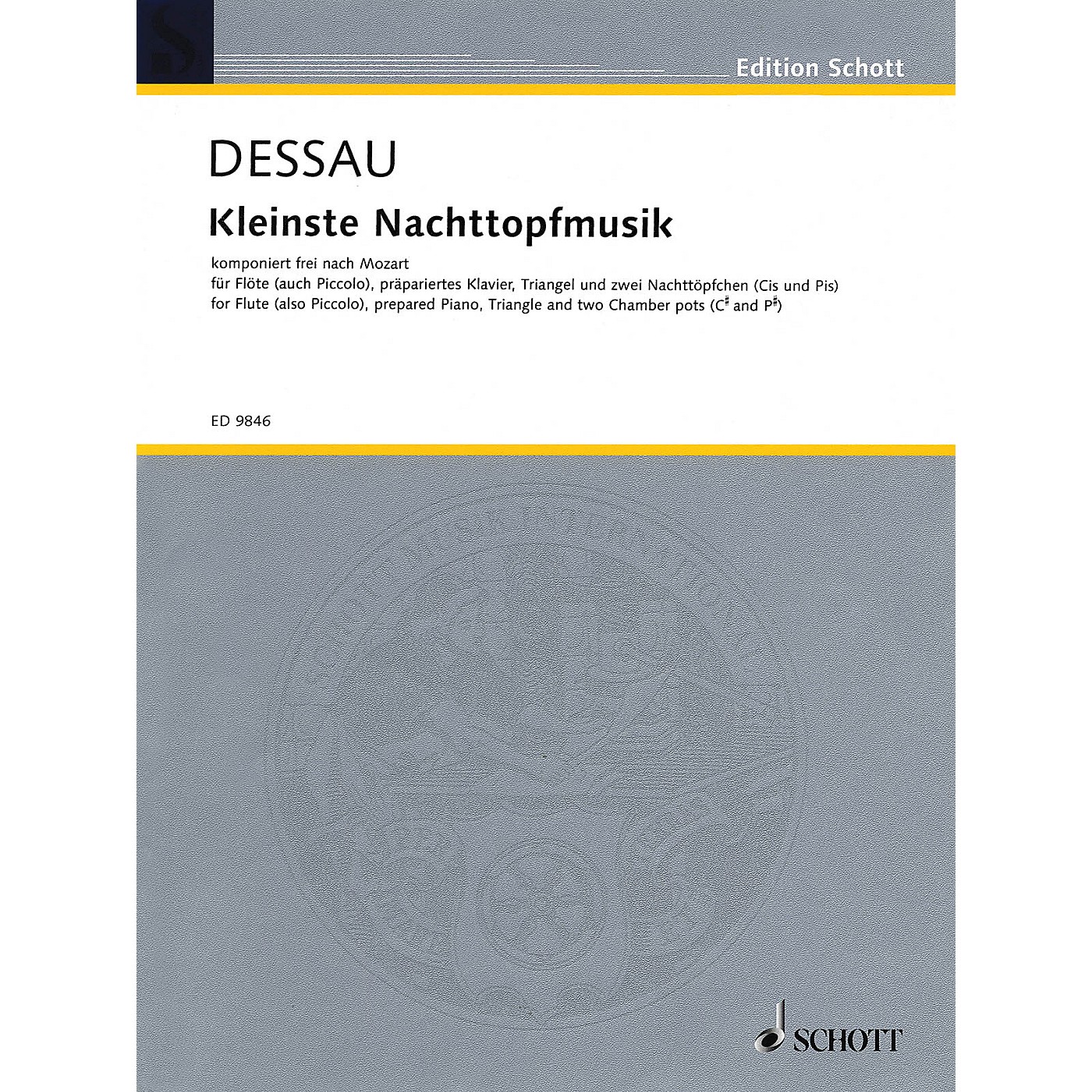 Schott Kleinste Nachttopfmusik (Score and Parts) Schott Series Composed by Paul Dessau thumbnail