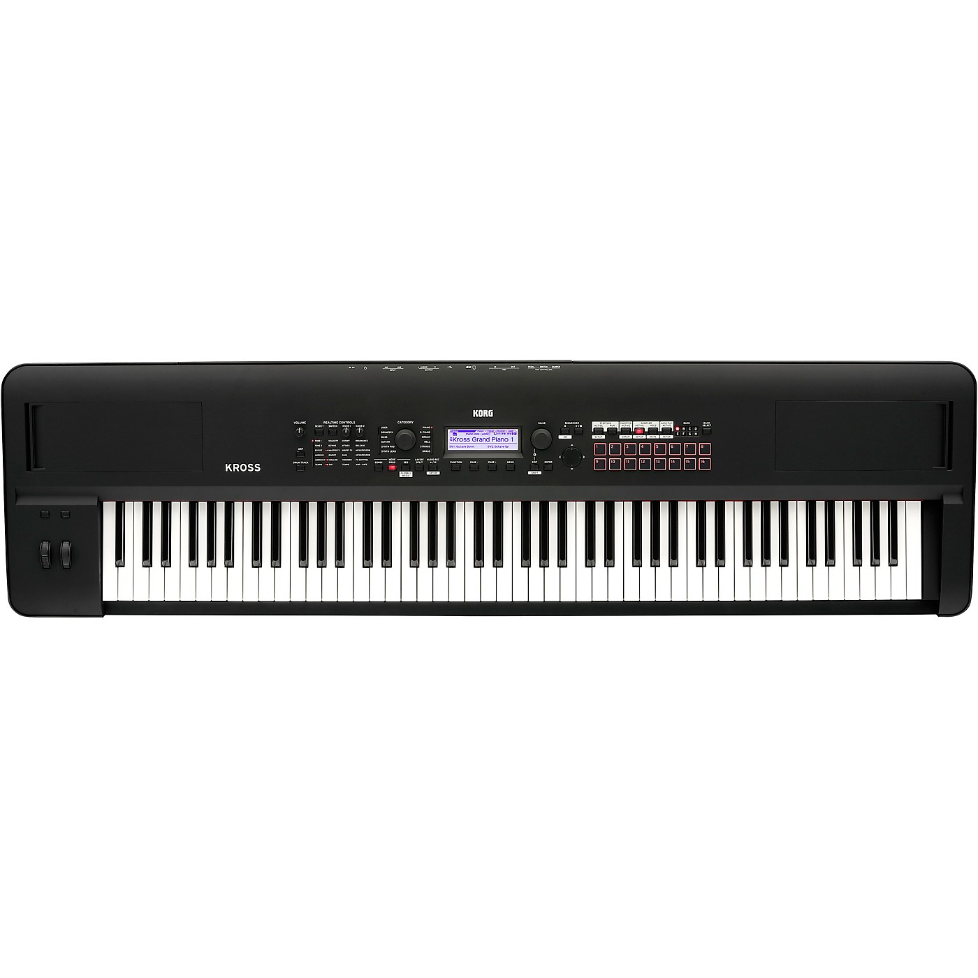 Korg Kross 2 88-Key Performance Synth/Workstation with Added PCM and Sounds in Matte Black thumbnail