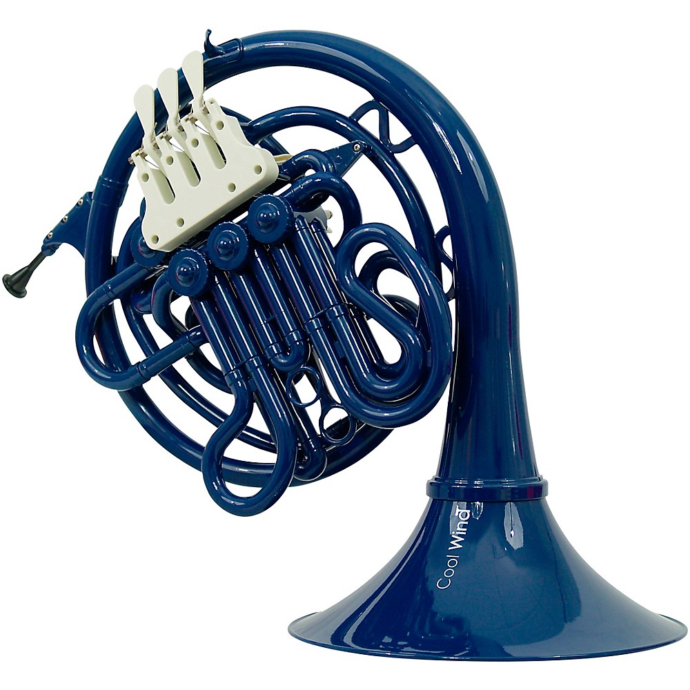Cool Wind CFH200BK Series Plastic Double French Horn Blue Fixed Bell