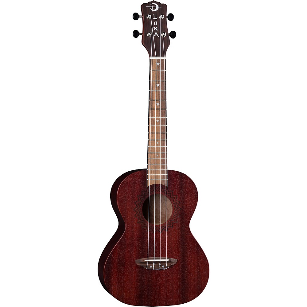 Luna Guitars Uke Vintage Mahogany Tenor Ukulele Satin Red eBay