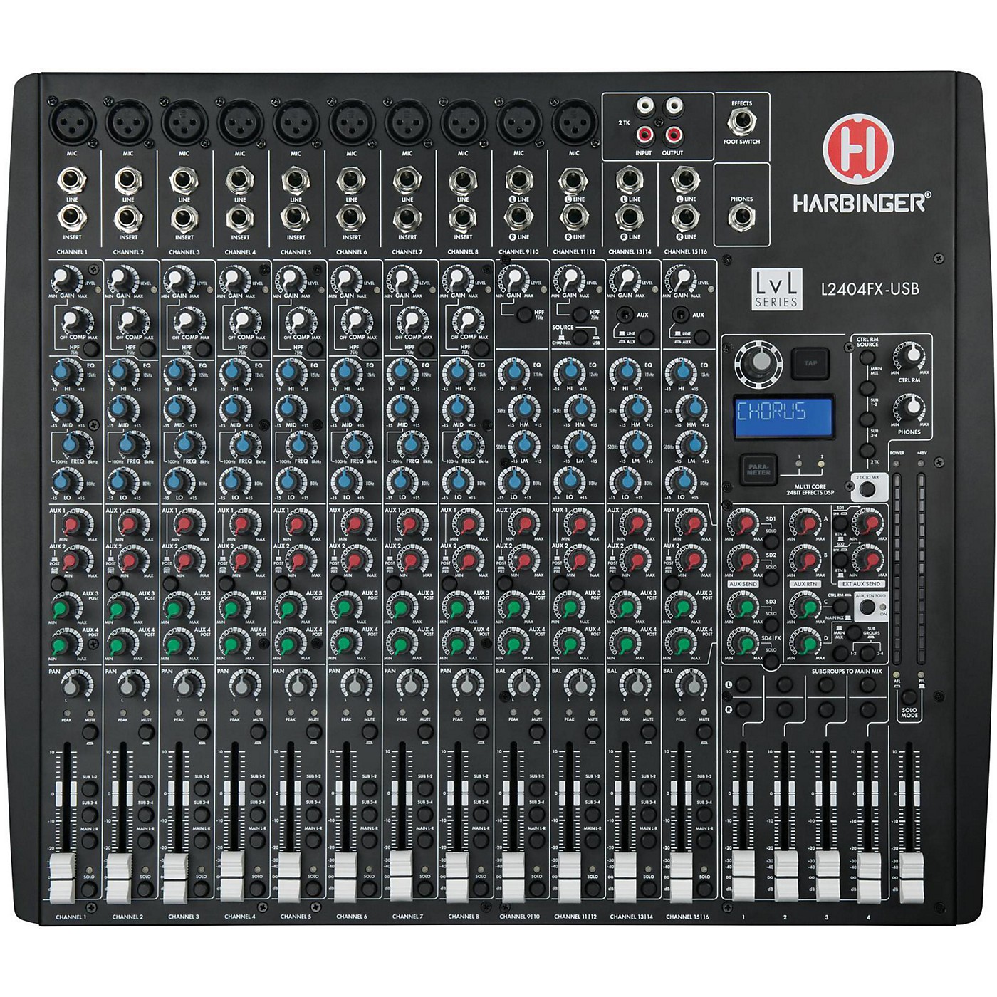 Harbinger L2404FX-USB 24-Channel USB Mixer with Effects thumbnail