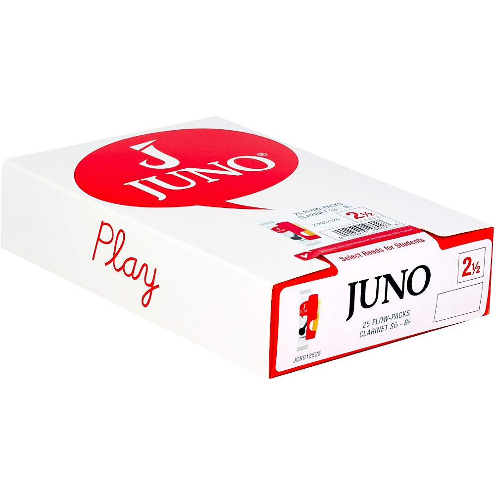 Vandoren JUNO Bb Clarinet, Box of 25 Reeds 2.5