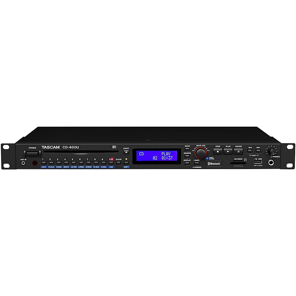 Tascam CD-400U CD/SD/USB Player With Bluetooth