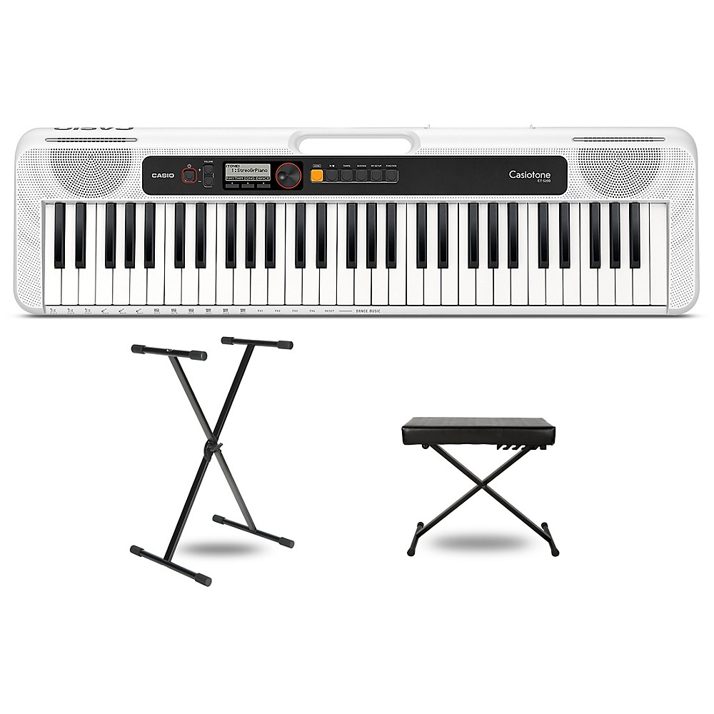 Casio Casiotone CT-S200 Keyboard with Stand and Bench White | eBay