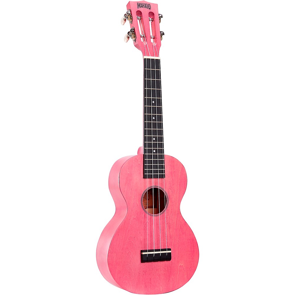 Mahalo Island Series Concert Ukulele Coral Pink