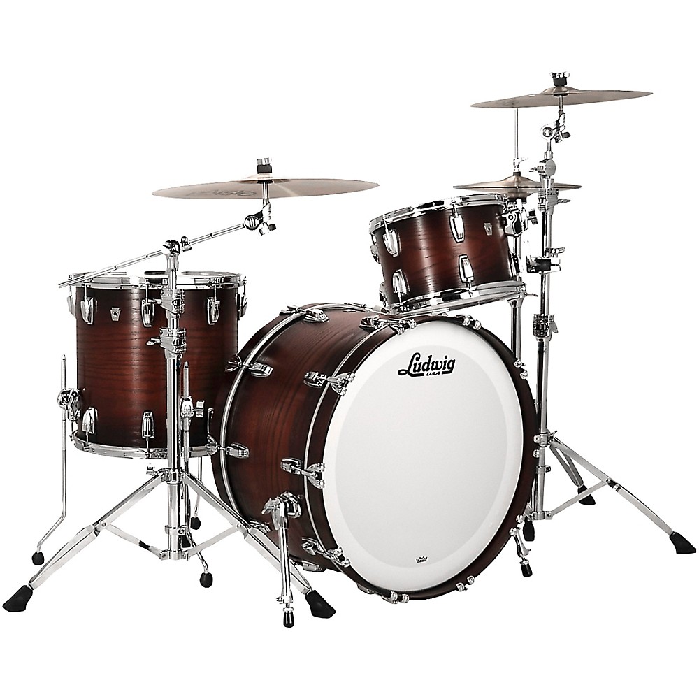Ludwig Classic Oak 3-piece Pro Beat Shell Pack With 24" Bass Drum Brown Burst