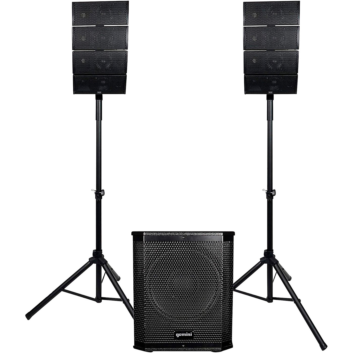 Gemini LRX448 Portable Line Array PA System With 12" Subwoofer and