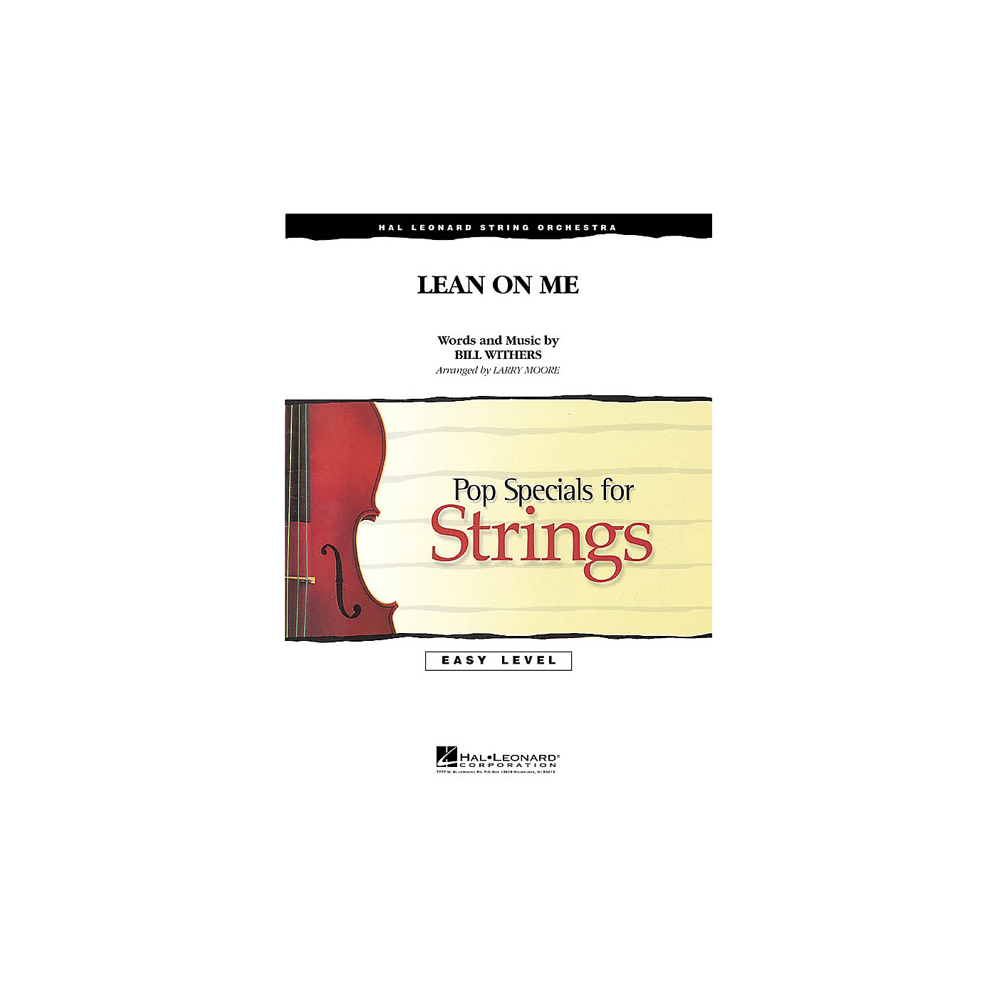 Hal Leonard Lean on Me Easy Pop Specials For Strings Series Arranged by Larry Moore thumbnail