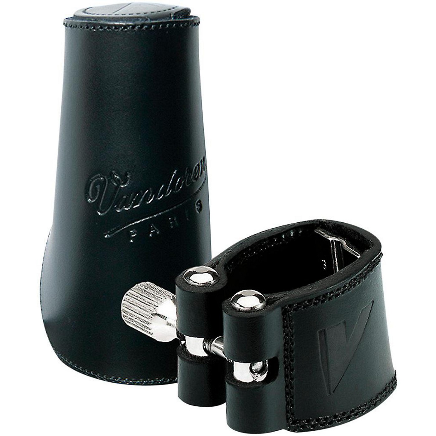 Vandoren Leather Saxophone Ligature With Cap Woodwind & Brasswind