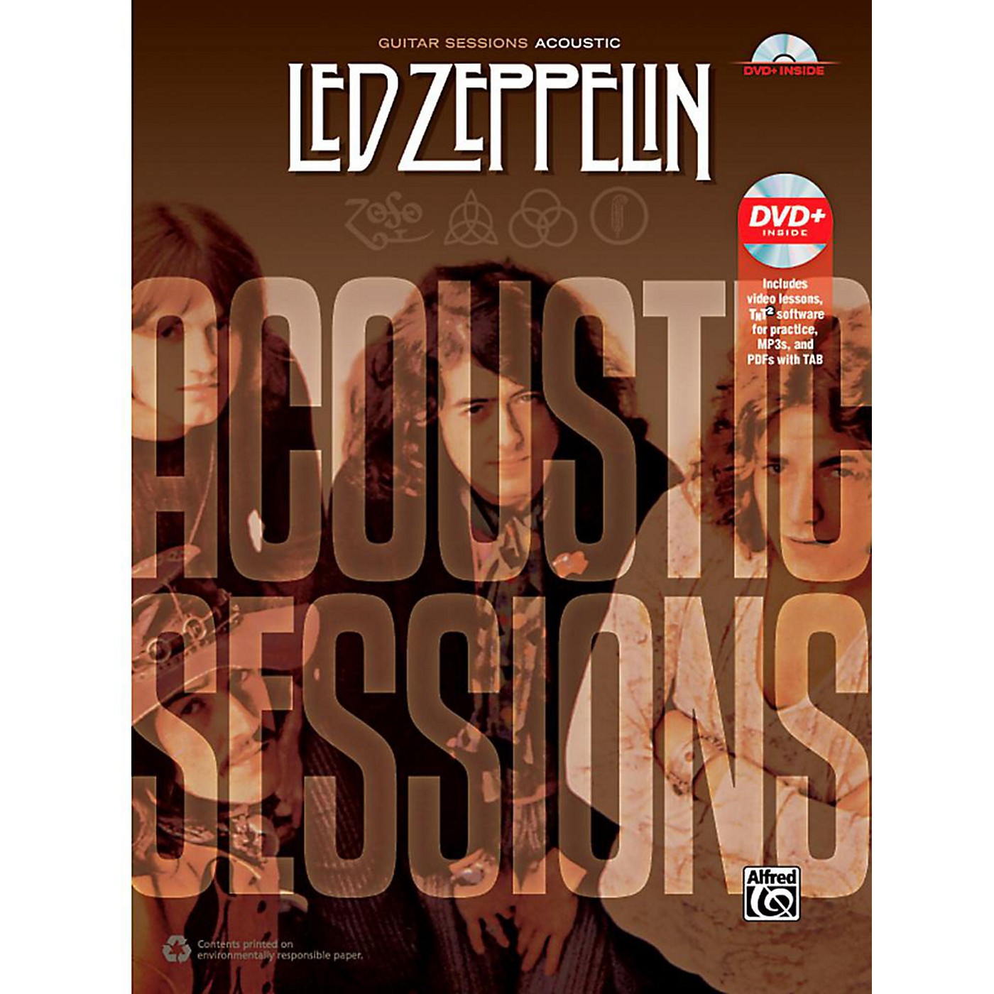 Alfred Led Zeppelin: Acoustic Sessions - Guitar TAB Songbook & DVD thumbnail