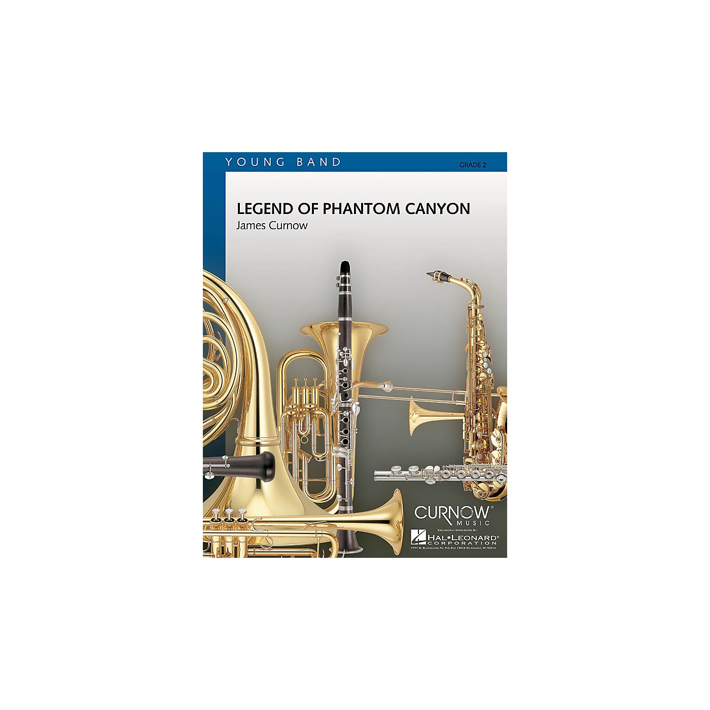 Curnow Music Legend of Phantom Canyon (Grade 2 - Score Only) Concert Band Level 2 Composed by James Curnow thumbnail