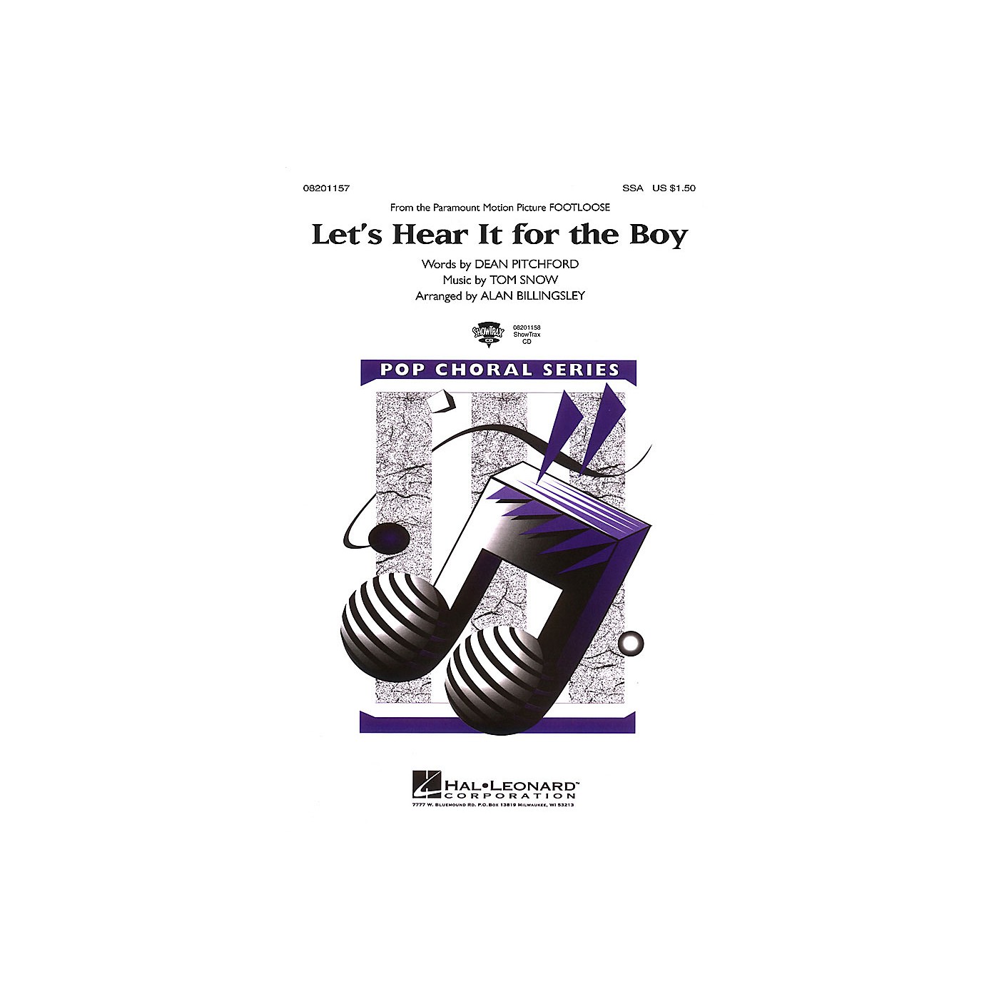 Hal Leonard Let's Hear It for the Boy (from Footloose) SSA by Deniece Williams arranged by Alan Billingsley thumbnail
