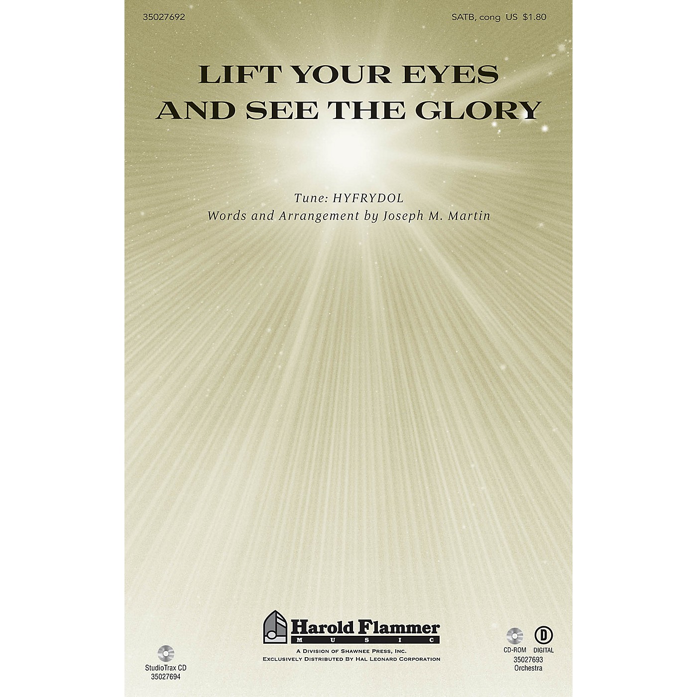 Shawnee Press Lift Your Eyes and See the Glory SATB composed by Joseph M. Martin thumbnail