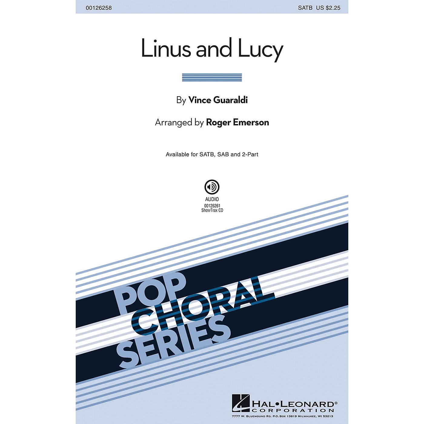 Hal Leonard Linus and Lucy SATB arranged by Roger Emerson thumbnail