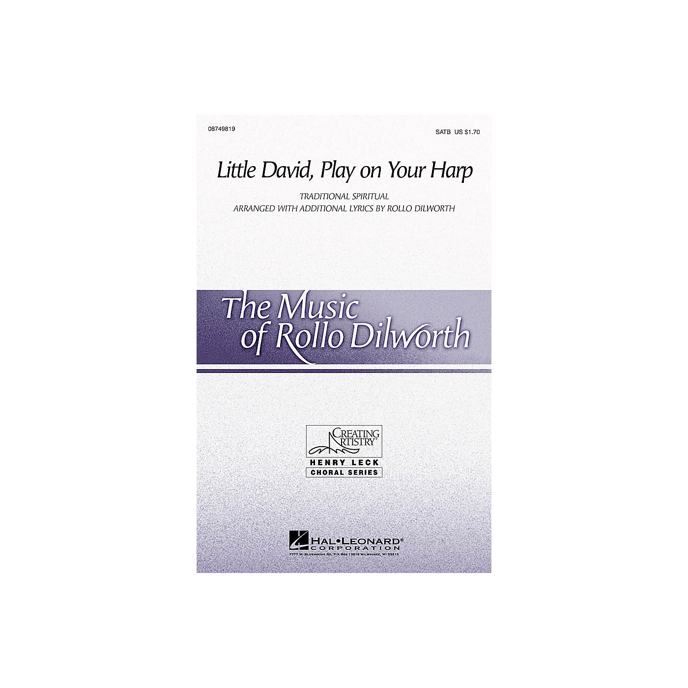 Hal Leonard Little David, Play on Your Harp SATB arranged by Rollo Dilworth thumbnail
