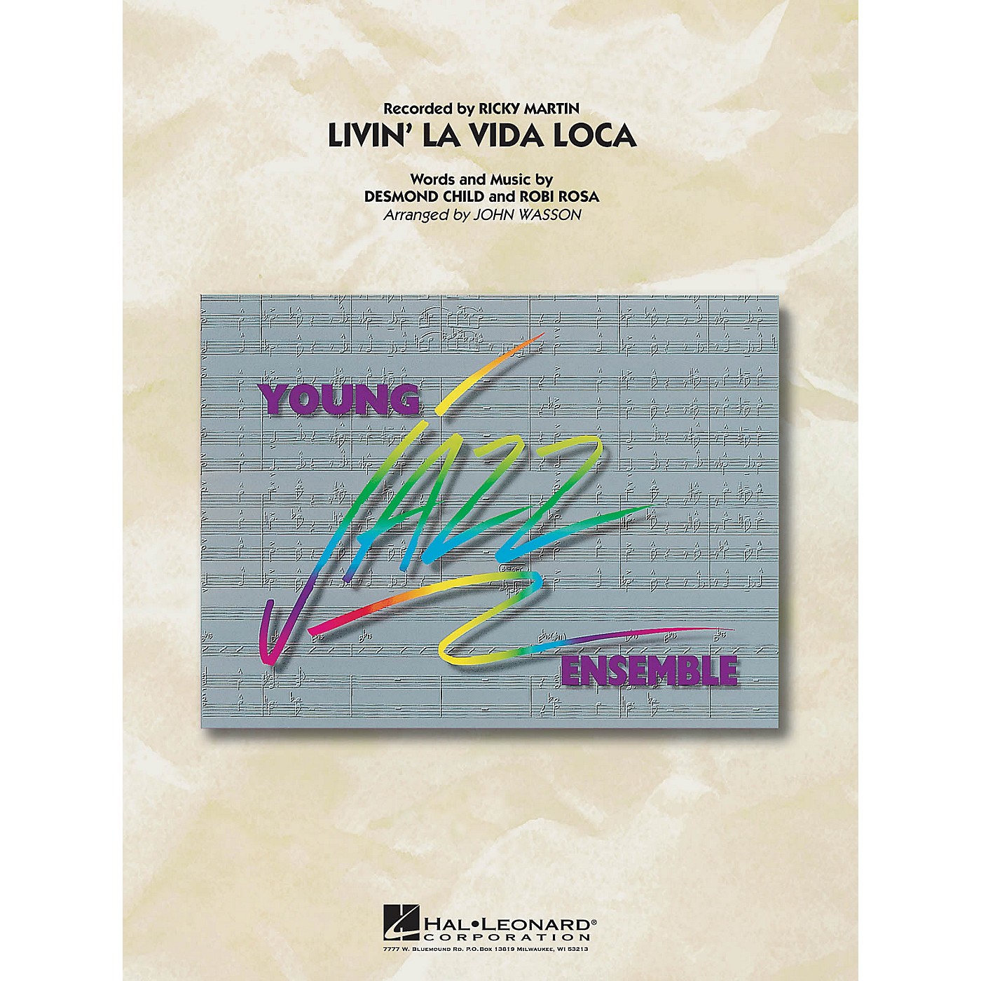 Hal Leonard Livin La Vida Loca Jazz Band Level 3 by Ricky Martin Arranged by John Wasson thumbnail