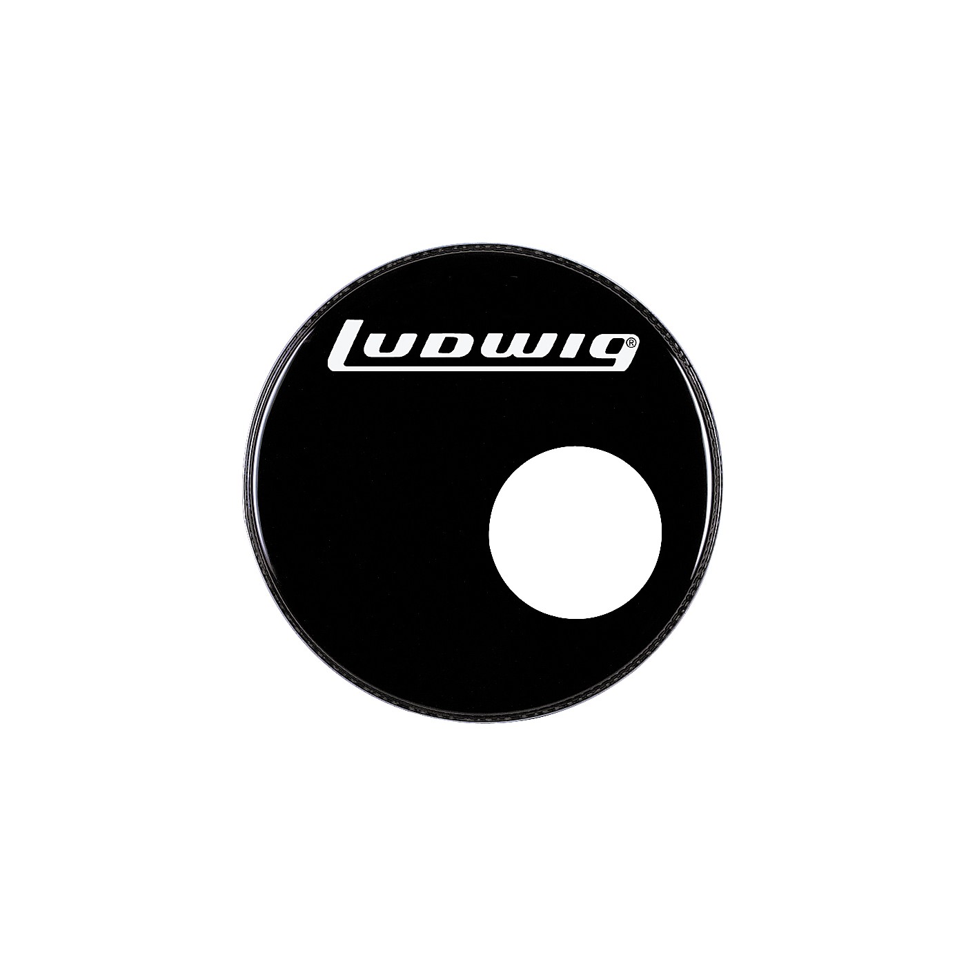 Ludwig Logo Resonance Bass Drum Head with Port Woodwind & Brasswind