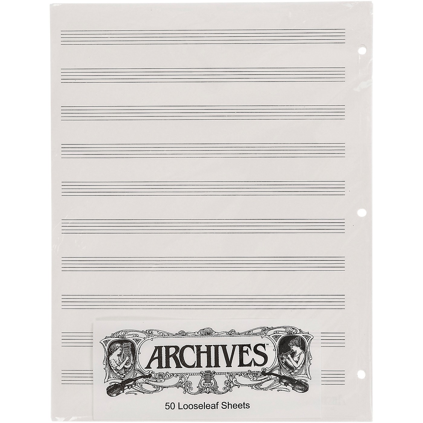 Archives Loose Leaf Manuscript Paper 10 Stave 50 Sheets thumbnail