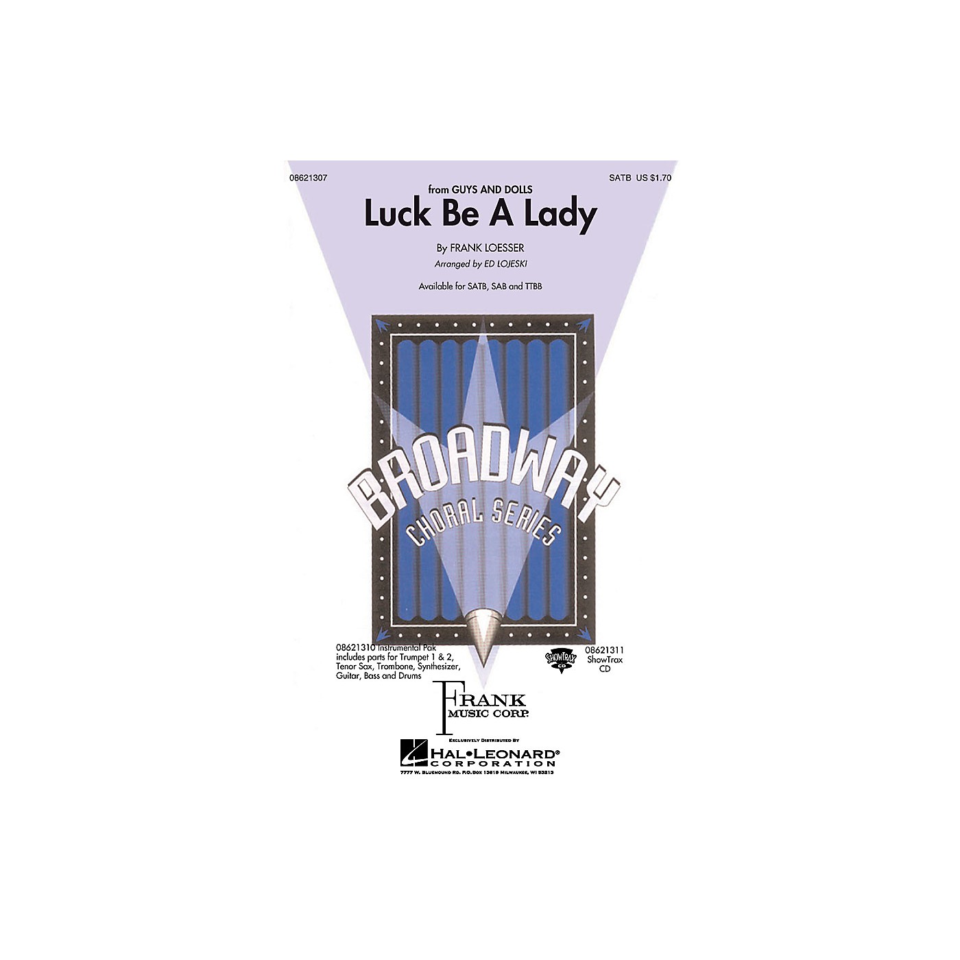 Hal Leonard Luck Be a Lady SAB Arranged by Ed Lojeski thumbnail