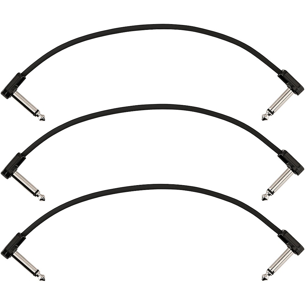 Fender Blockchain Patch Angle to Angle Cables, 3-Pack 8 in. Black | eBay