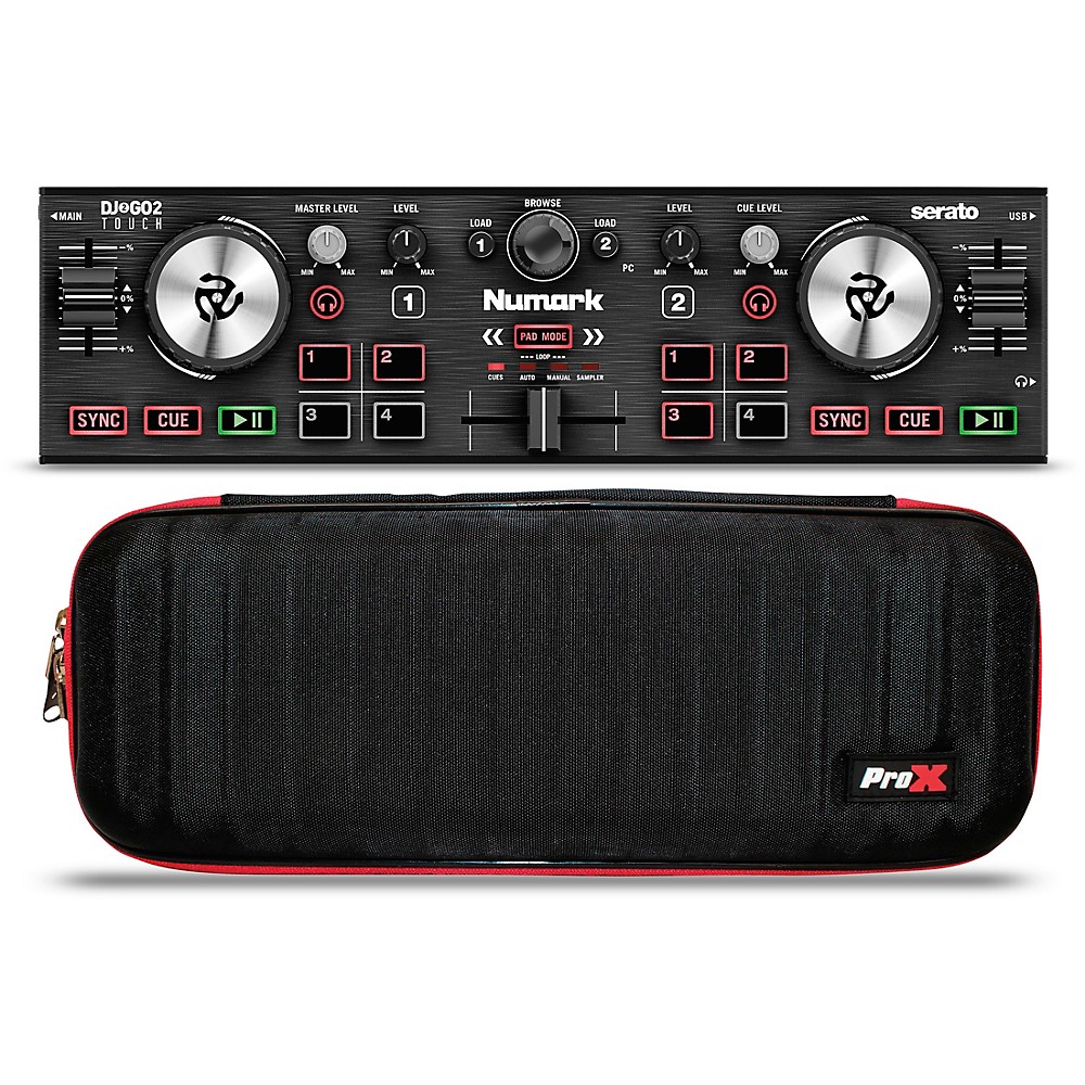 Numark DJ2GO2 TOUCH Pocket DJ Controller w/Touch-Capacitive Jog