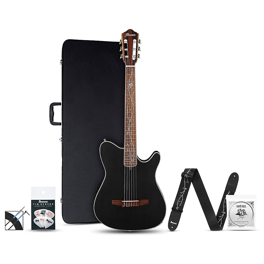 Ibanez TOD10N Tim Henson Signature Nylon-String A/E Guitar Pack