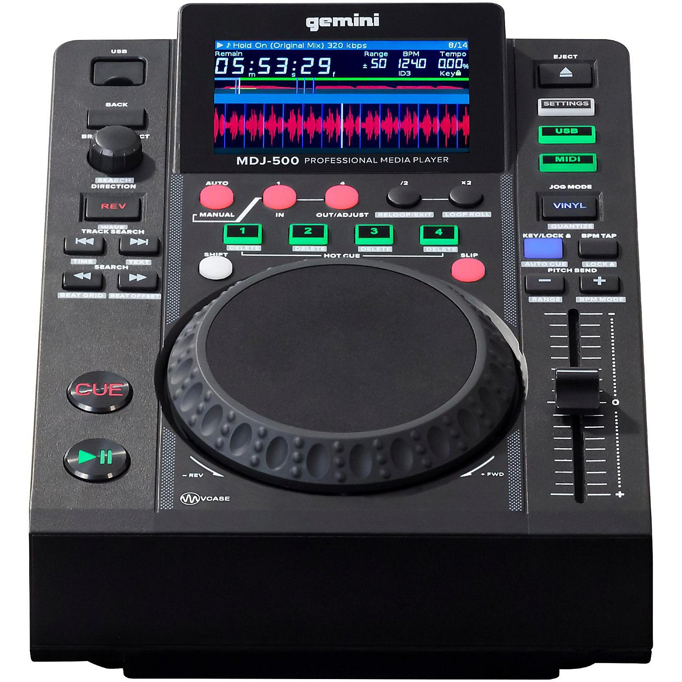 Gemini MDJ-500 Professional USB DJ Media Player thumbnail