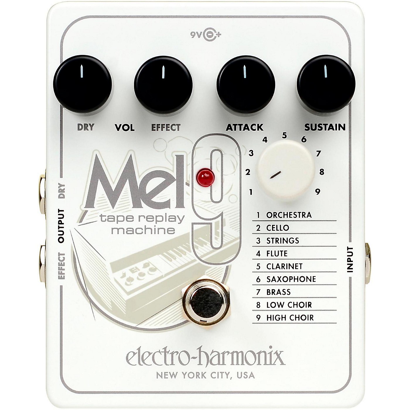ElectroHarmonix MEL9 Tape Replay Machine Guitar Effects Pedal