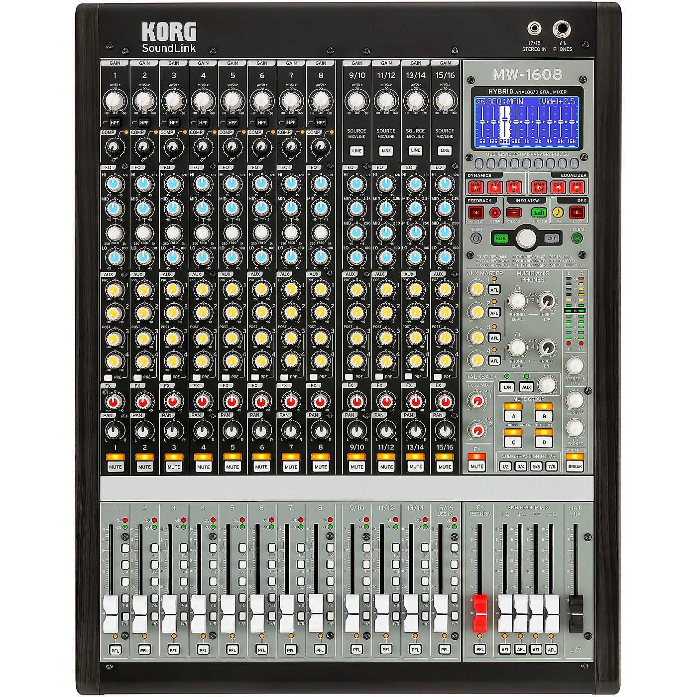 Korg MW-1608 SoundLink 16-Channel Hybrid Analog/Digital Mixer thumbnail