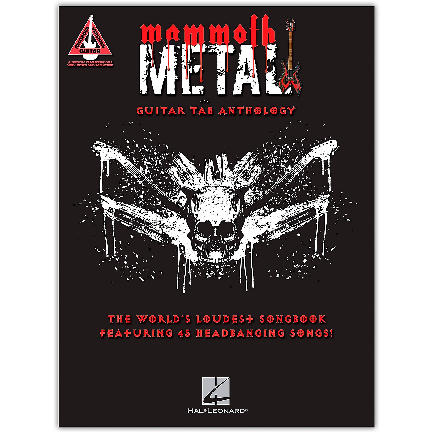 Hal Leonard Mammoth Metal Guitar Tab Anthology - The World's Loudest Songbook featuring 45 Headbanging Songs thumbnail