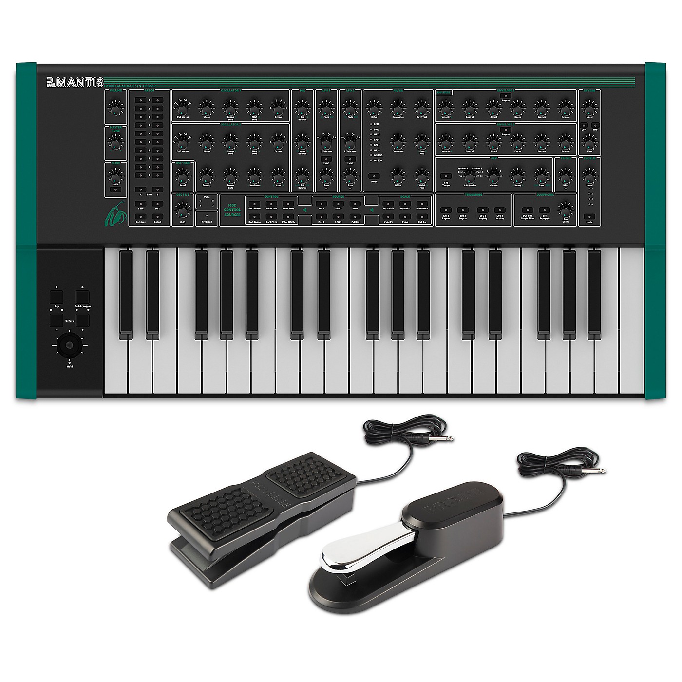 PWM Instruments Mantis Hybrid Synthesizer Keyboard With Universal Sustain and Expression Pedal thumbnail