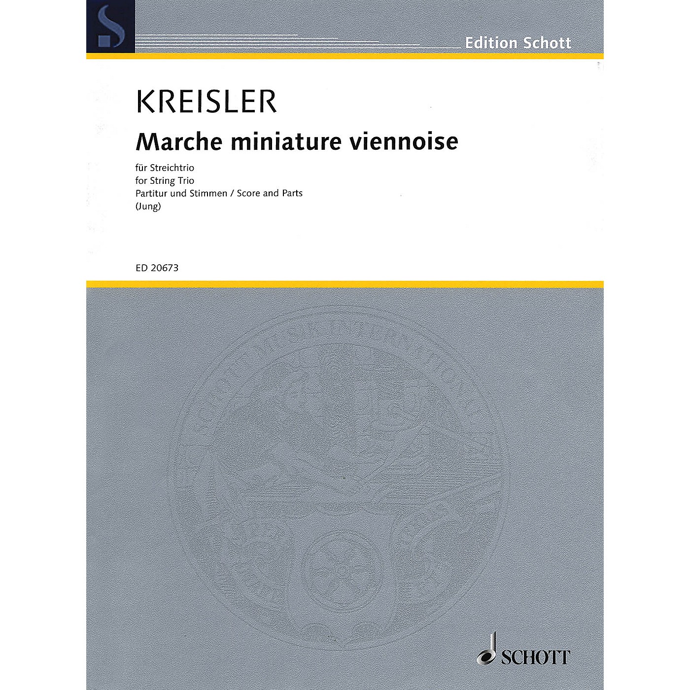 Schott Music Marche Miniature Viennoise String Series Softcover Composed by Fritz Kreisler Arranged by Fredo Jung thumbnail
