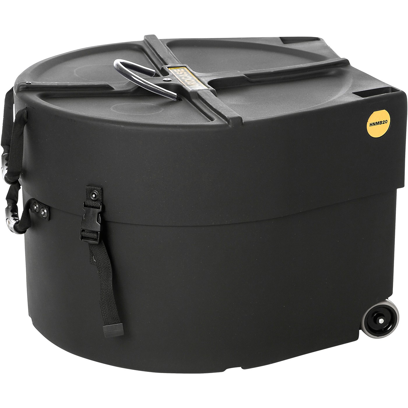 HARDCASE Marching Bass Drum Case with Wheels 20 in. Woodwind & Brasswind