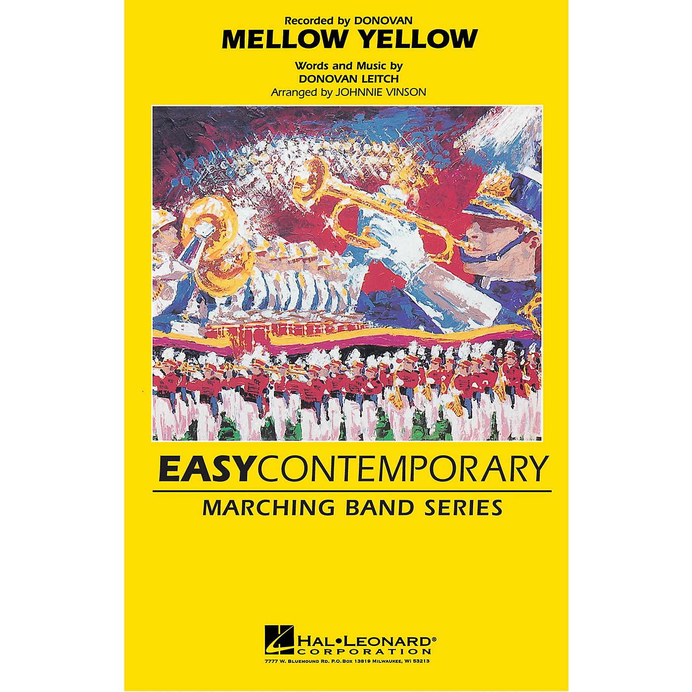 Hal Leonard Mellow Yellow Marching Band Level 2-3 Arranged by Johnnie Vinson thumbnail