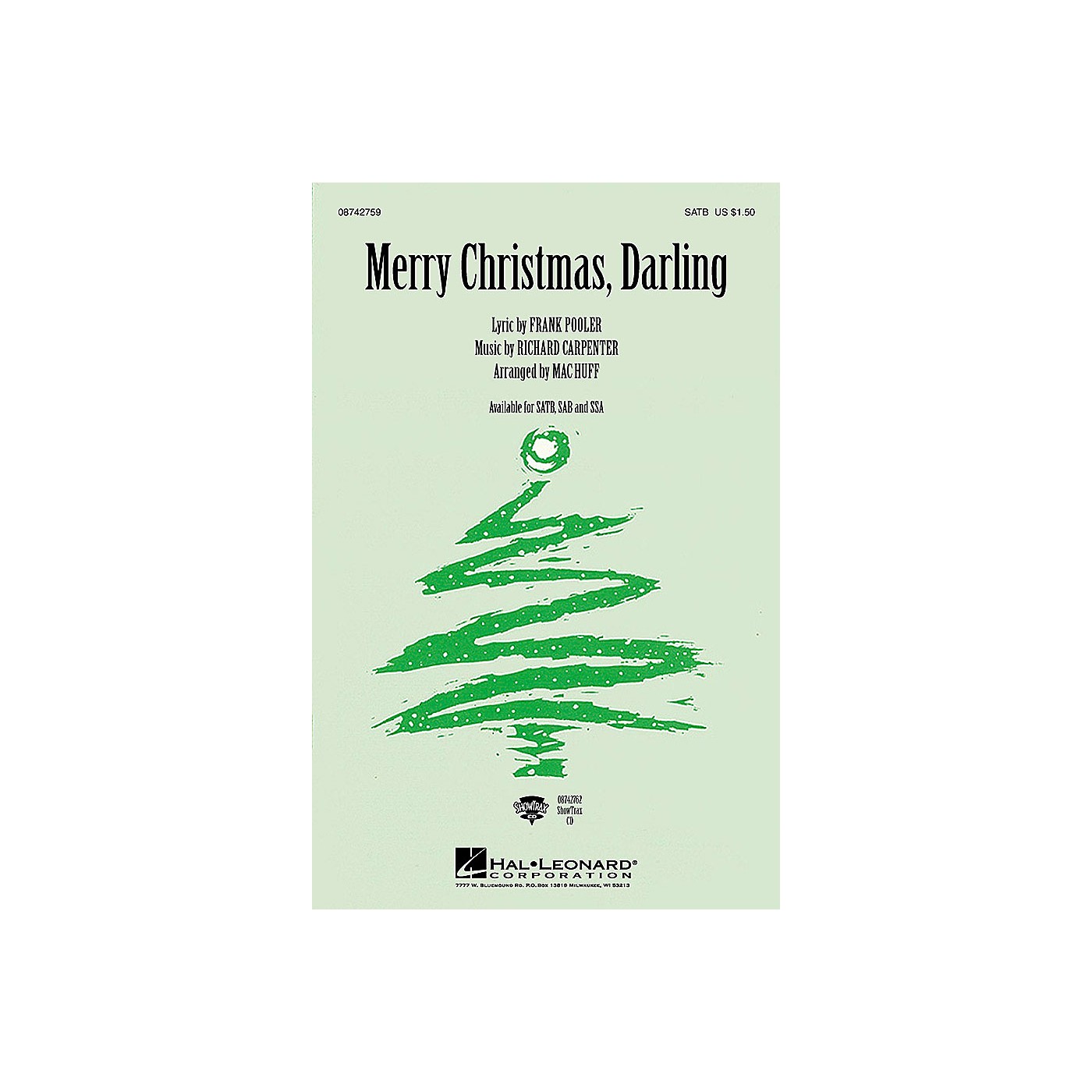 Hal Leonard Merry Christmas, Darling SSA by The Carpenters Arranged by Mac Huff thumbnail