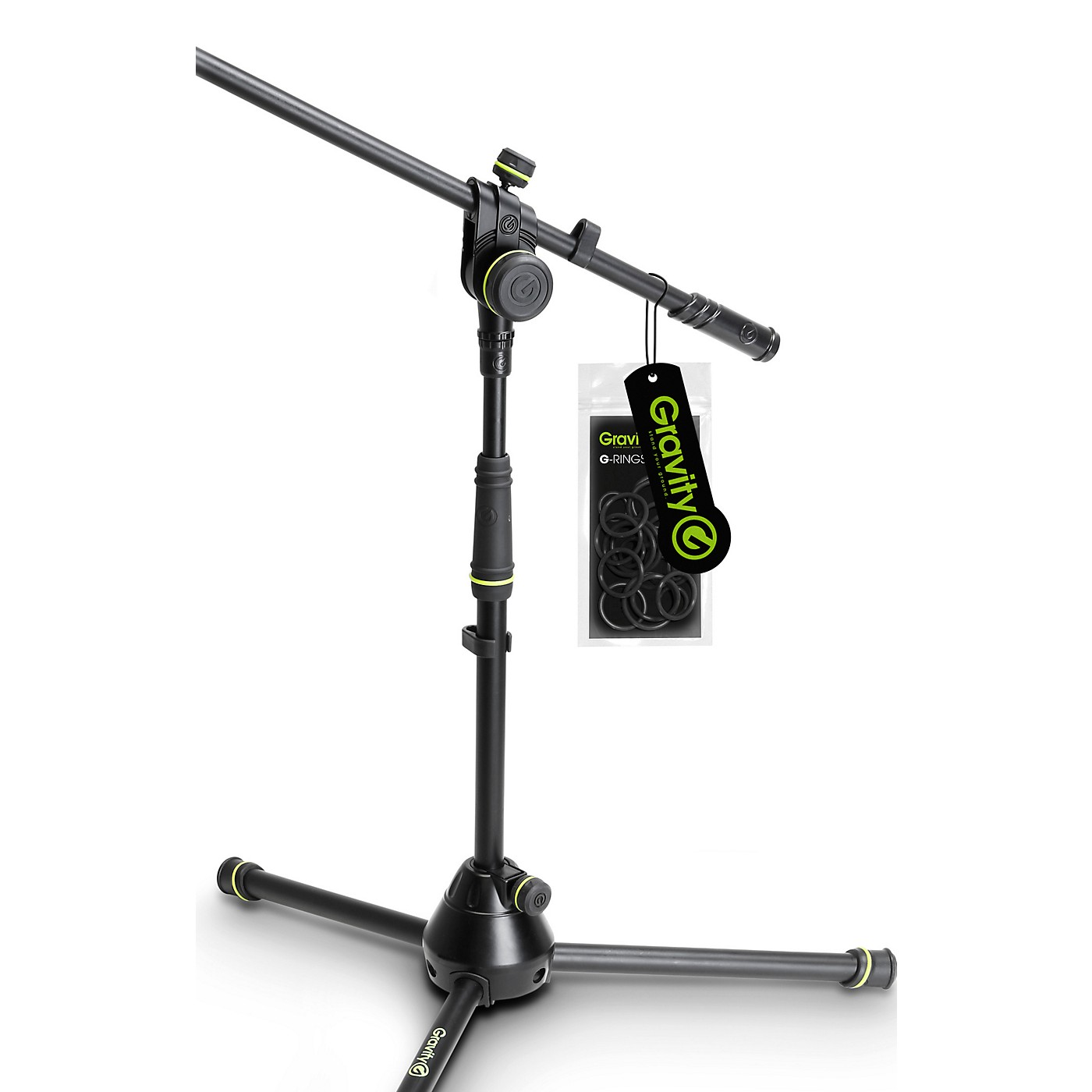 Gravity Stands Microphone Stand Short With Folding Tripod Base And 2-Point Adjustment Boom thumbnail