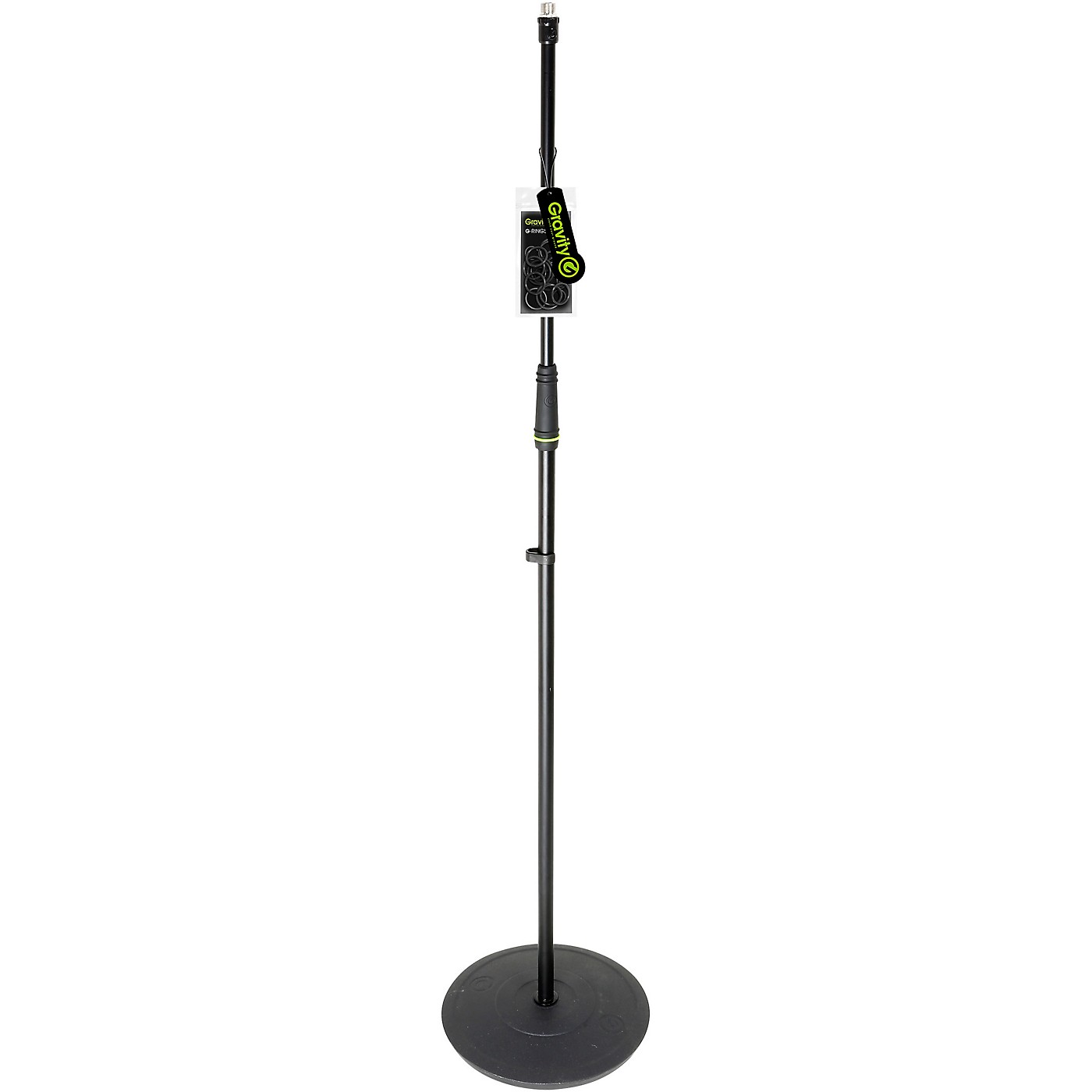 Gravity Stands Microphone Stand With Round Base - Black thumbnail