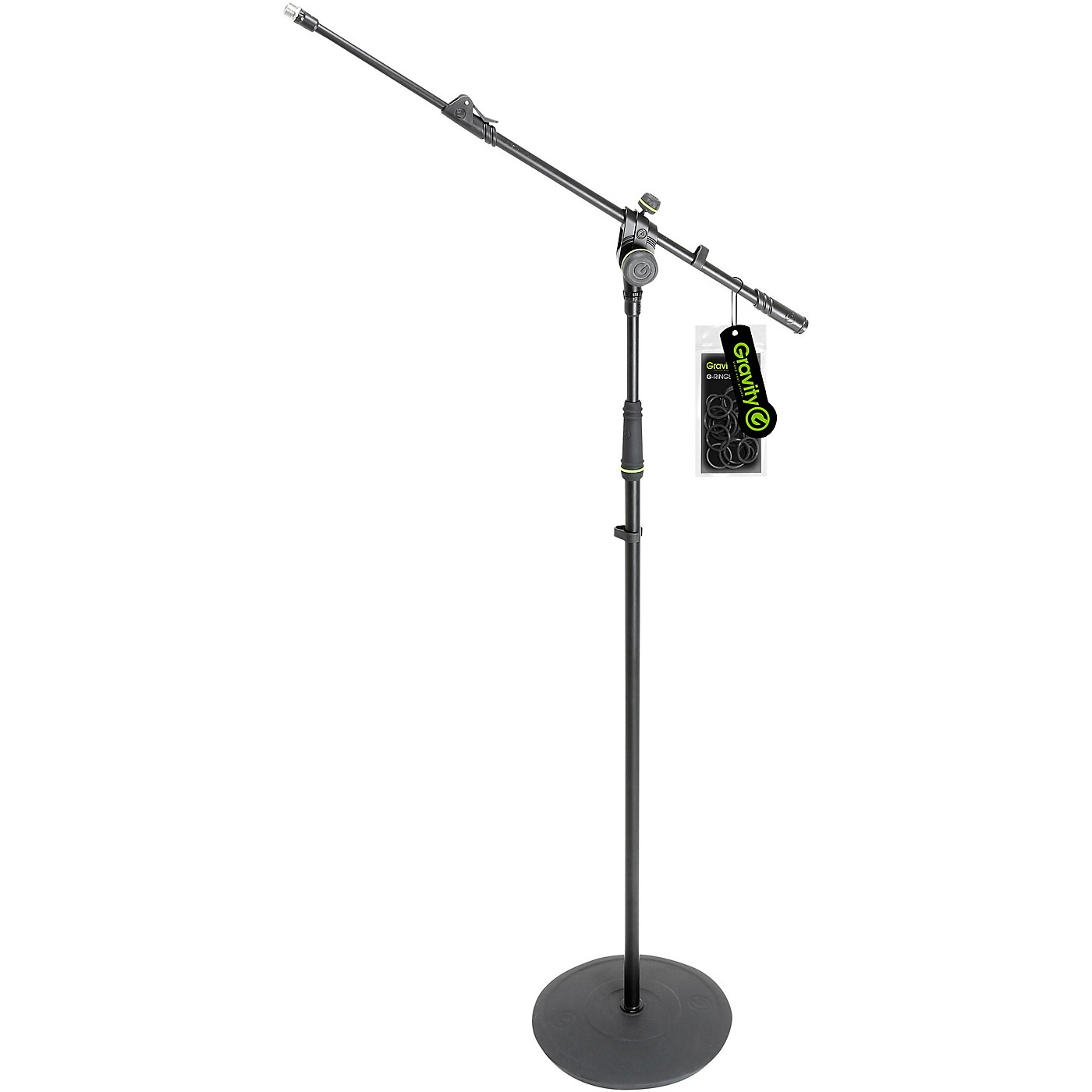 Gravity Stands Microphone Stand With Round Base and 2-Point Adjustment Telescoping Boom thumbnail