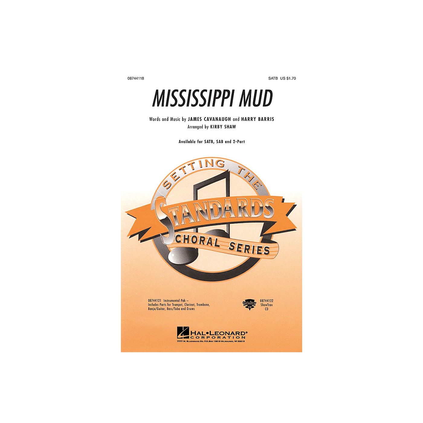 Hal Leonard Mississippi Mud 2-Part Arranged by Kirby Shaw thumbnail