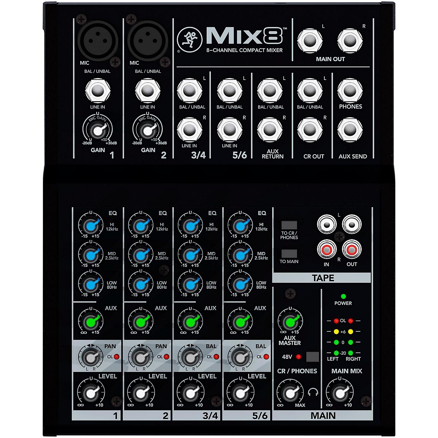 Mackie Mix8 8-Channel Compact Mixer thumbnail