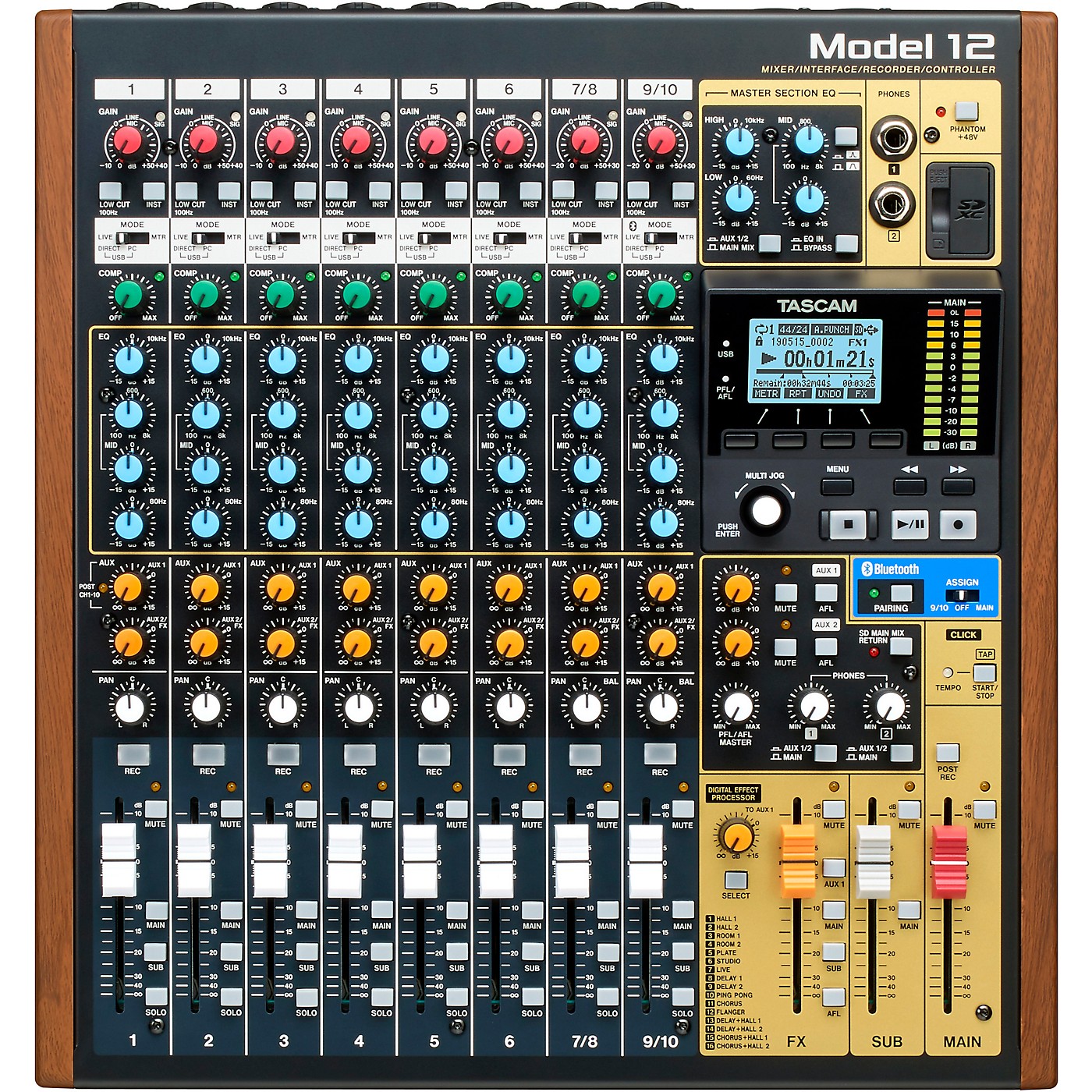TASCAM Model 12 All-in-One Production Mixer thumbnail