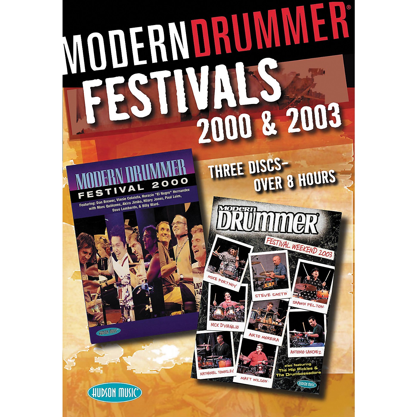 Hudson Music Modern Drummer Festivals 2000 and 2003 3-DVD Set thumbnail