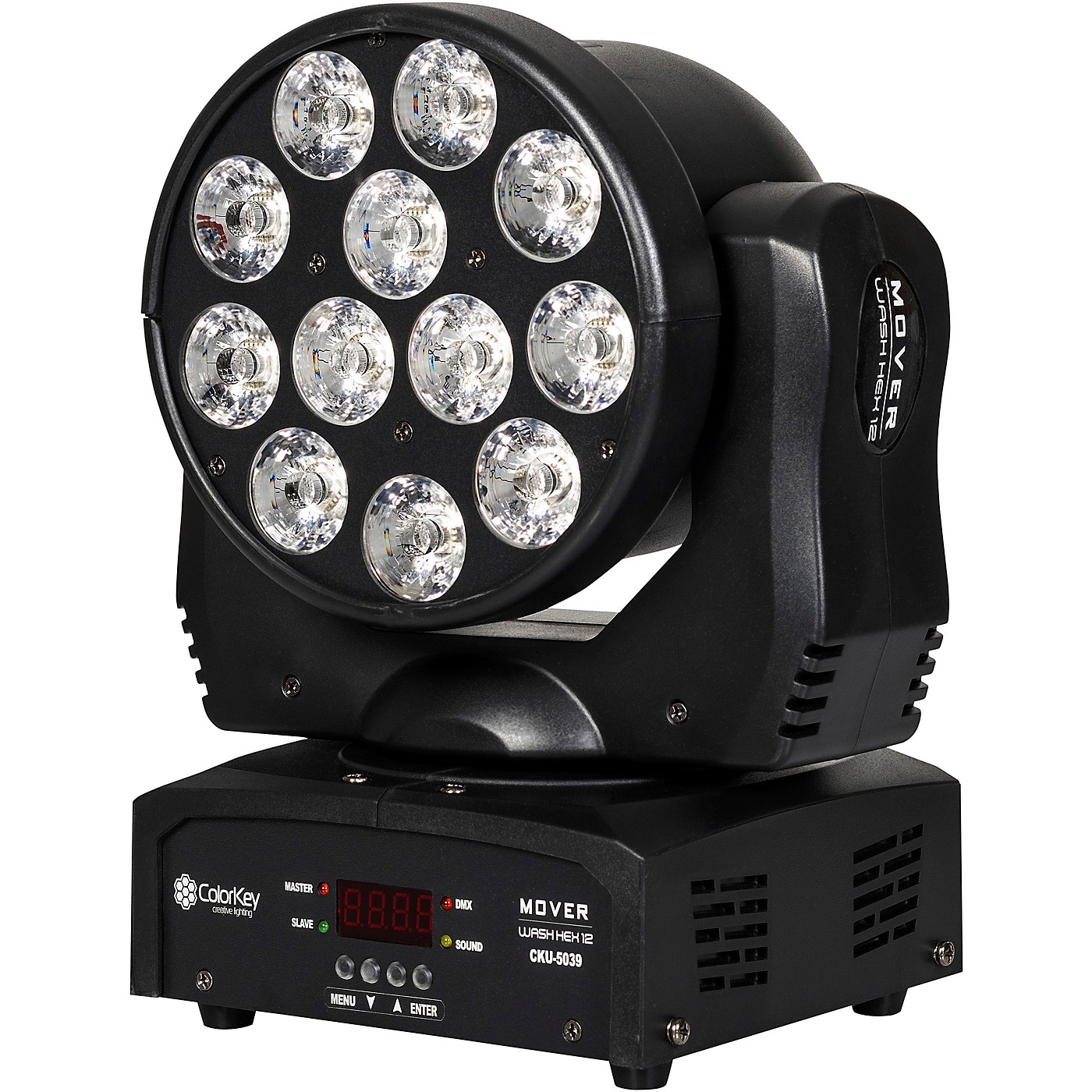 ColorKey Mover Wash HEX 12 RGBWAUV LED Moving Head Wash Light thumbnail