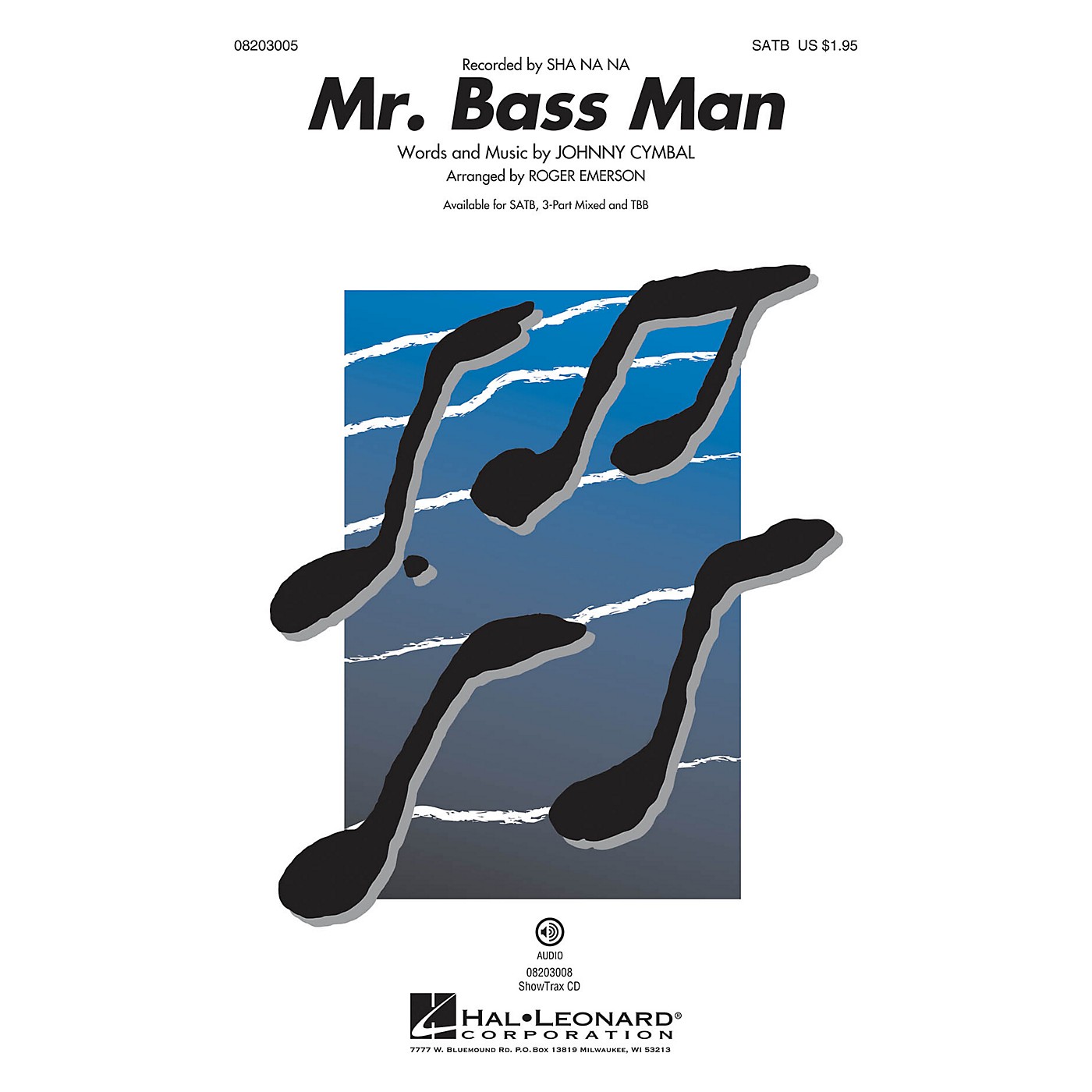 Hal Leonard Mr. Bass Man SATB by Sha Na Na arranged by Roger Emerson thumbnail