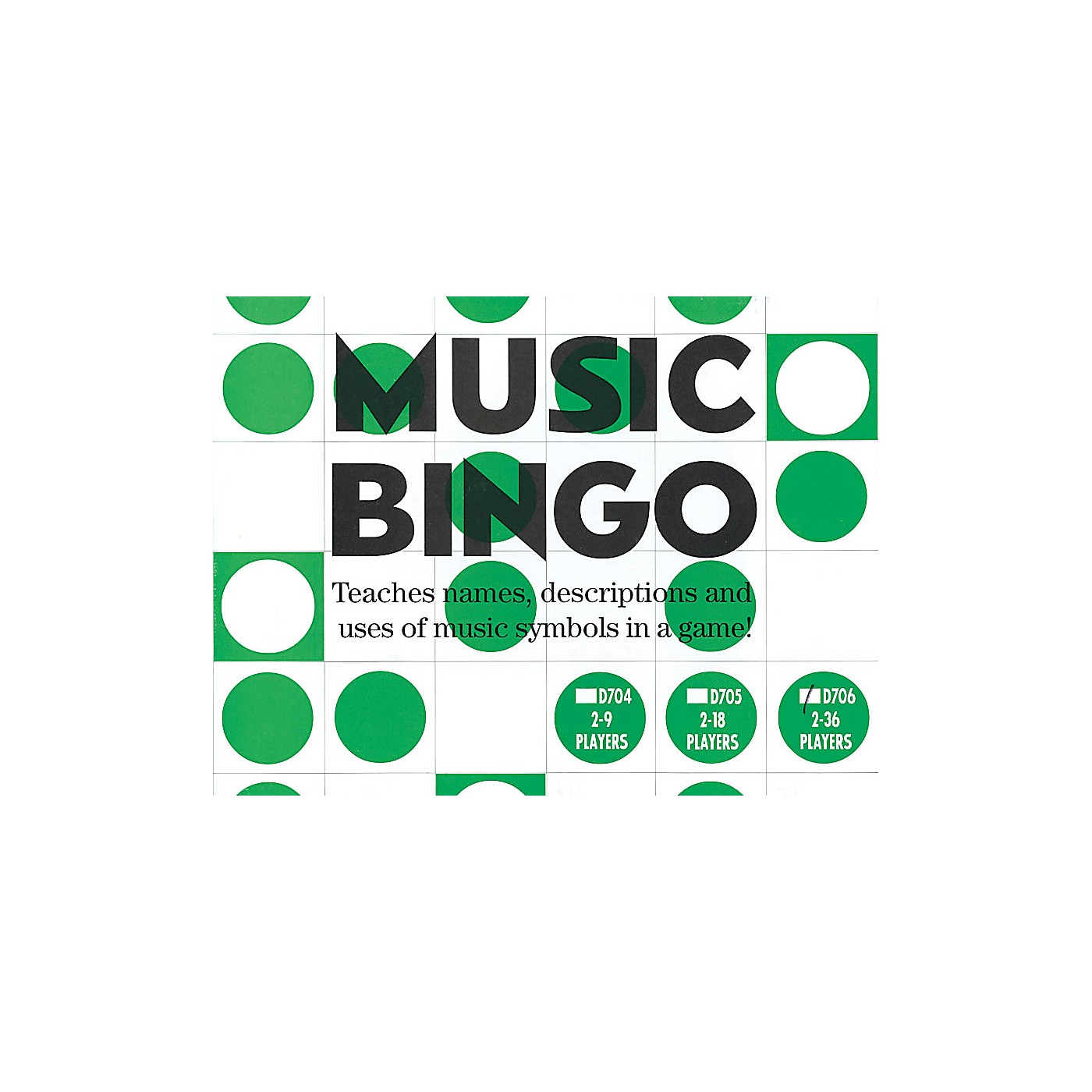 Music Sales Music Bingo (2-36 Players) Music Sales America Series General Merchandise thumbnail