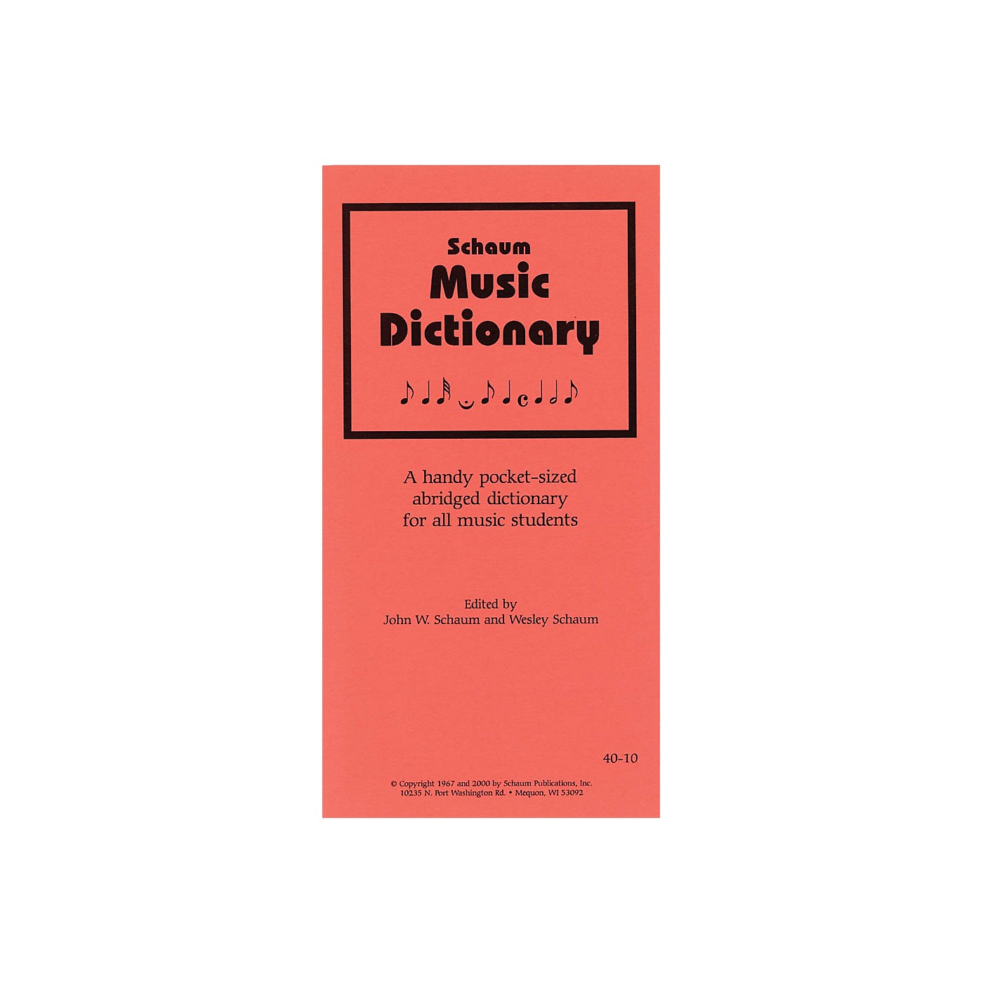 Schaum Music Dictionary Educational Piano Series Softcover thumbnail